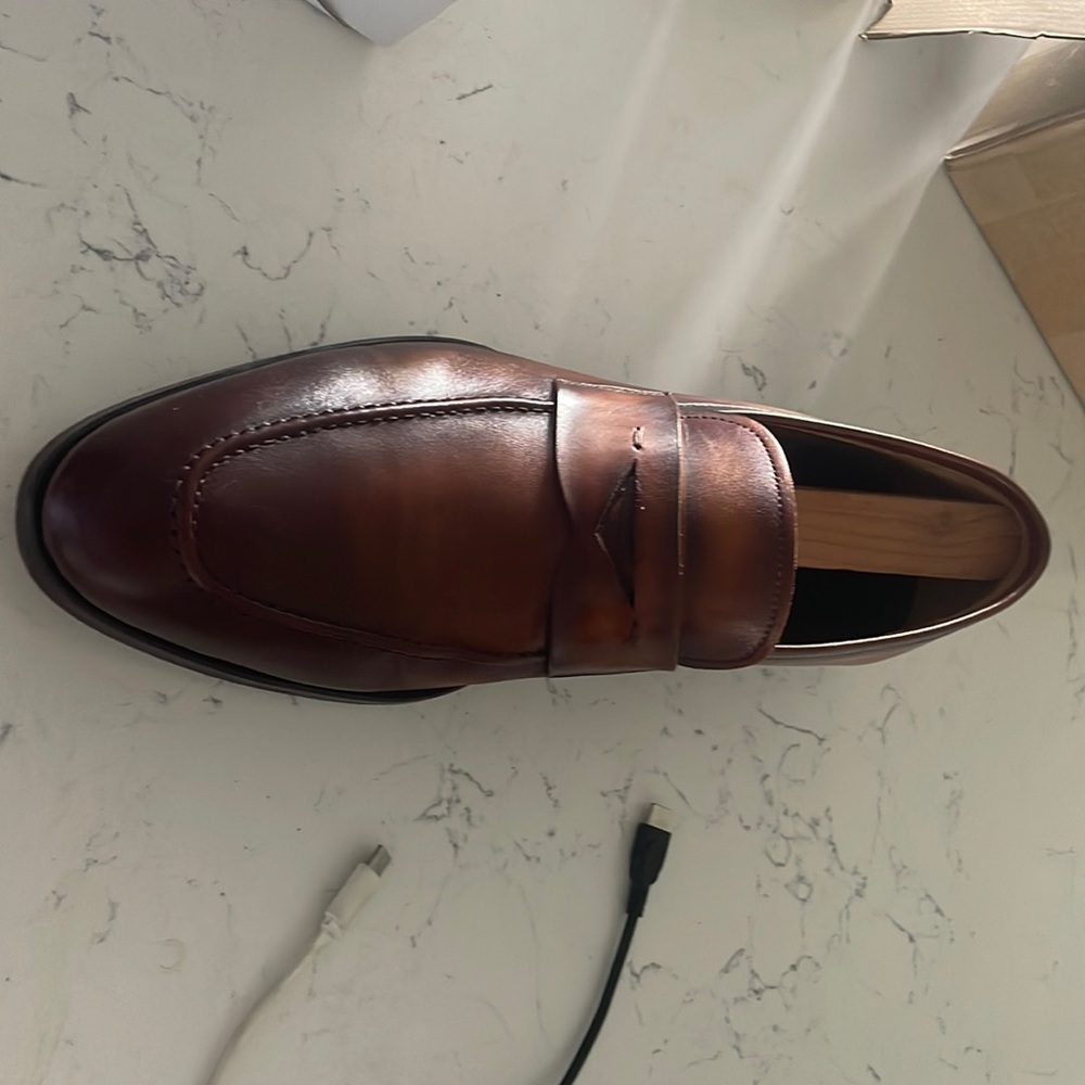 Magnanni all leather penny loafers